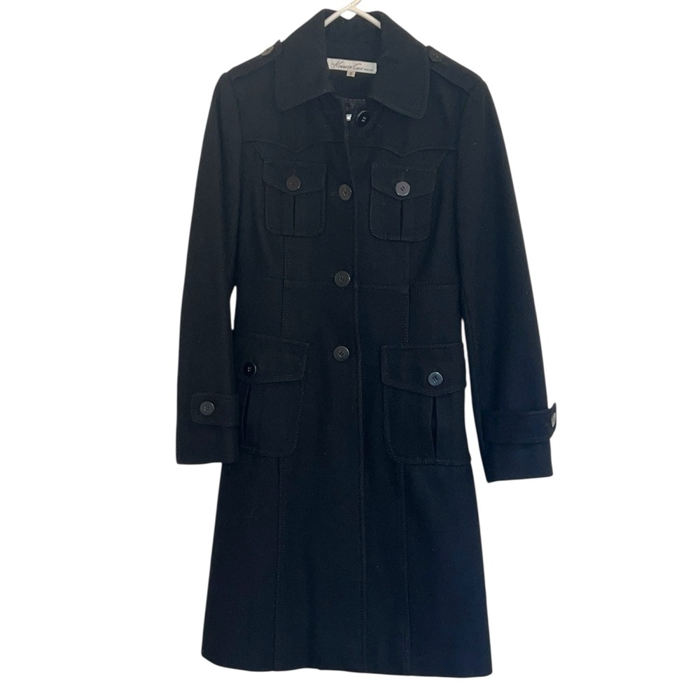 Kenneth Cole NY Women’s Charcoal Wool Coat | Size 0